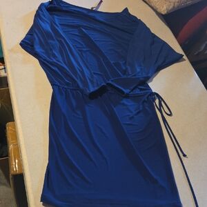 Abi Ferrin Royal Blue Asymmetrical Dress